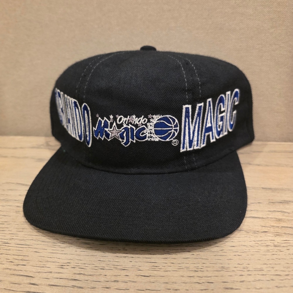 Vintage Starter Orlando Magic The Natural Snapback Hat Black Wool NBA Cap